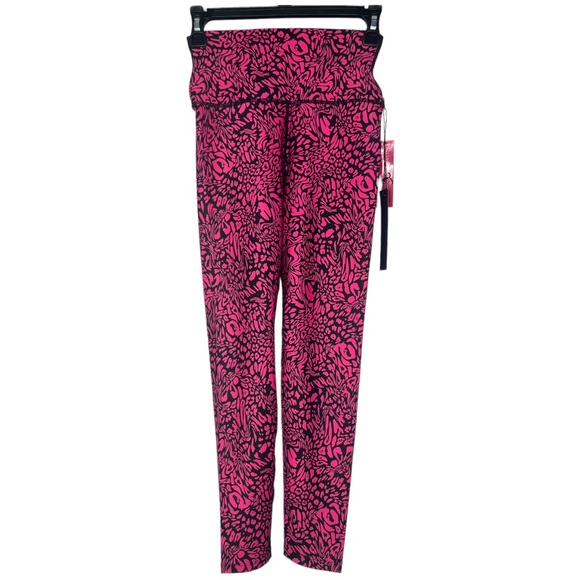 Carbon38 Pants - Carbon 38 Swirly Leopard Printed 7/8 Legging